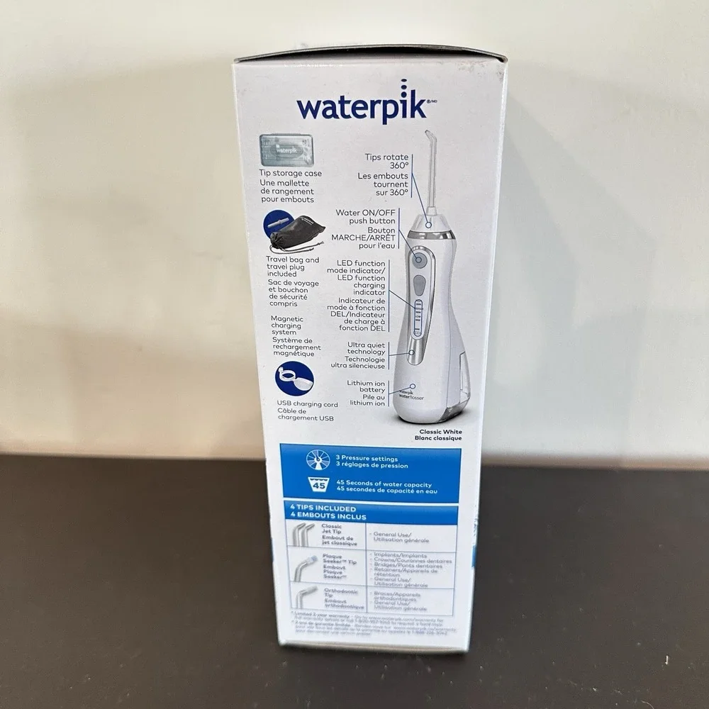 Waterpik Cordless Advanced Water Flosser White WP-560CD